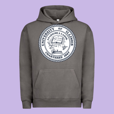 University Of Illinois Urban Hoodie Designed By Artisfamous