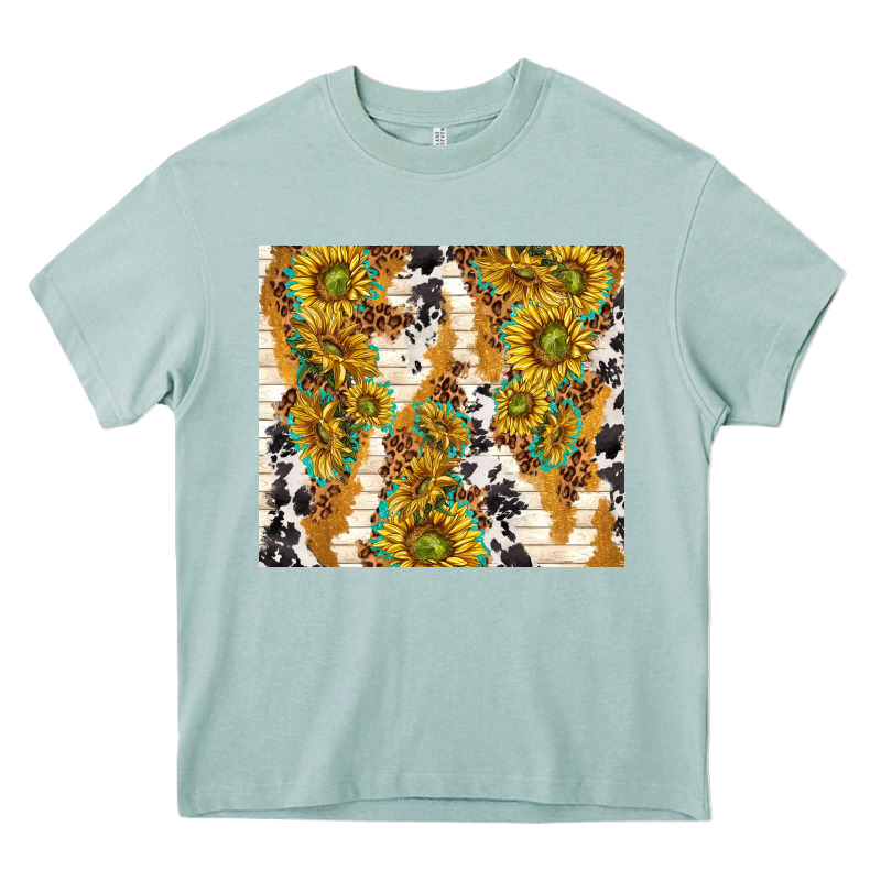 Sunflowers With Patterns Heavy Core Tee by TumblerDesignByShophia | Teevron