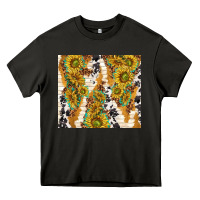 Asphalt sunflowers with patterns Heavy Core Tee - TumblerDesignByShophia