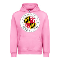 Fuchsia Pink university of maryland Urban Hoodie - artisFamous