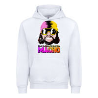 White randy wrestler Urban Hoodie - artisFamous