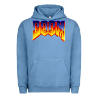 Pigment Pebble Blue doom video game Urban Hoodie - artisFamous