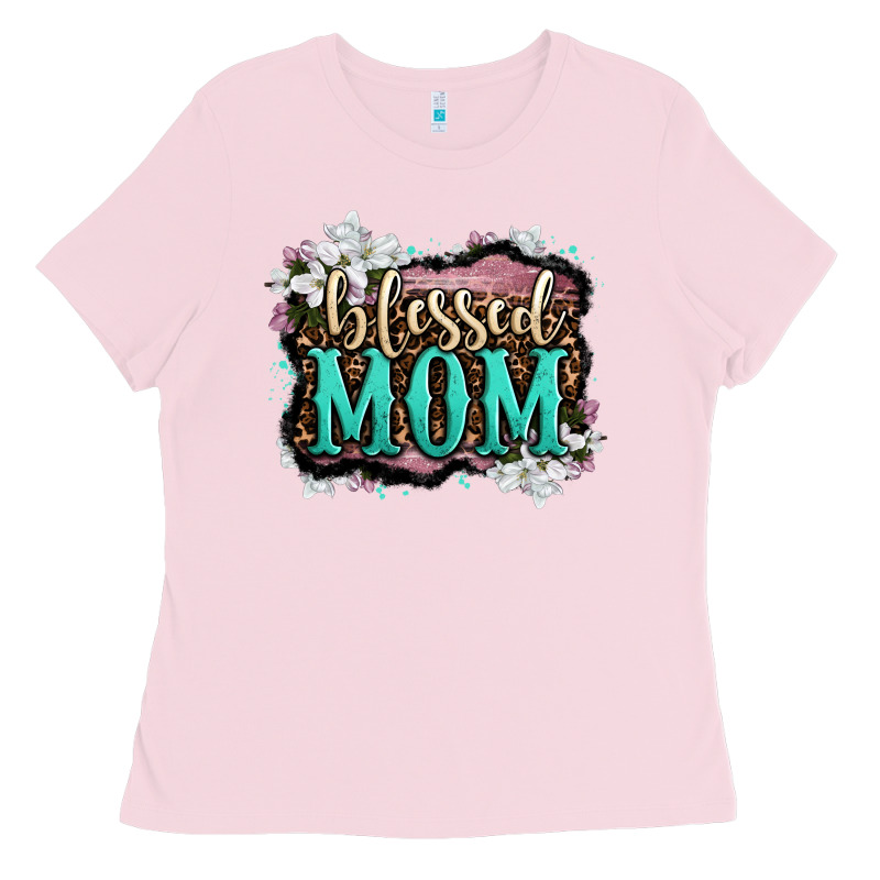 Blessed Mom Ladies Tee by OliviaCreatesArt | Teevron