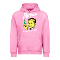 Fuchsia Pink smoking marijuana Urban Hoodie - artisFamous