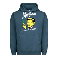 Pigment Midnight Navy smoking marijuana Urban Hoodie - artisFamous