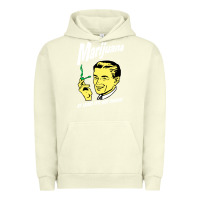 Pigment Pistachio smoking marijuana Urban Hoodie - artisFamous