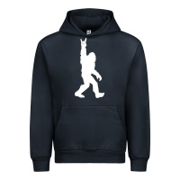 Navy funny bigfoot rock and roll t shirt for sasquatch believers Urban Hoodie - artisFamous
