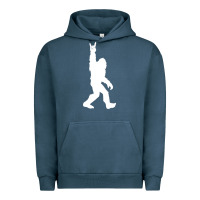 Pigment Midnight Navy funny bigfoot rock and roll t shirt for sasquatch believers Urban Hoodie - artisFamous
