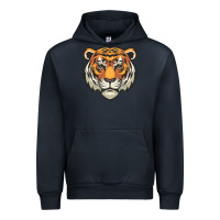 Navy tiger vector face Urban Hoodie - artisFamous