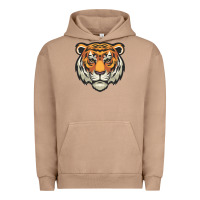 Pigment Burro tiger vector face Urban Hoodie - artisFamous