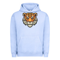 Pigment Grape Ice tiger vector face Urban Hoodie - artisFamous