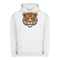 Pigment Lunar Rock tiger vector face Urban Hoodie - artisFamous
