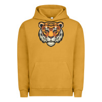Pigment Peanut Butter tiger vector face Urban Hoodie - artisFamous