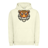 Pigment Pistachio tiger vector face Urban Hoodie - artisFamous