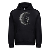Black digging the moon Urban Hoodie - artisFamous
