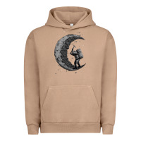 Pigment Burro digging the moon Urban Hoodie - artisFamous