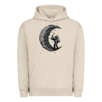 Pigment French Oak digging the moon Urban Hoodie - artisFamous
