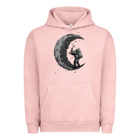 Pigment Salmon digging the moon Urban Hoodie - artisFamous
