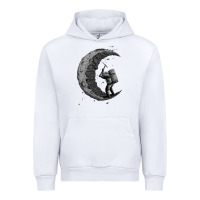 White digging the moon Urban Hoodie - artisFamous