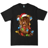 Black christmas heifer cow gnome Premium Tee - CowGirlArtShop
