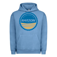 Pigment Pebble Blue Barton Community College Urban Hoodie - artisFamous