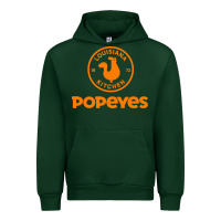 Forest Green Resto Popeyes Art Urban Hoodie - artisFamous