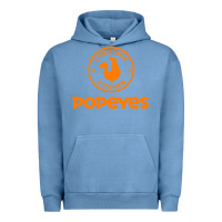 Pigment Pebble Blue Resto Popeyes Art Urban Hoodie - artisFamous