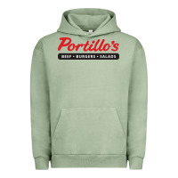 Pigment Oil Green Resto Portillo's Urban Hoodie - artisFamous