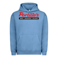 Pigment Pebble Blue Resto Portillo's Urban Hoodie - artisFamous