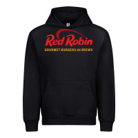 Black Resto Red Robin Urban Hoodie - artisFamous