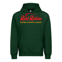 Forest Green Resto Red Robin Urban Hoodie - artisFamous