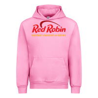 Fuchsia Pink Resto Red Robin Urban Hoodie - artisFamous