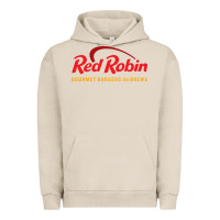 Pigment French Oak Resto Red Robin Urban Hoodie - artisFamous