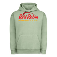 Pigment Oil Green Resto Red Robin Urban Hoodie - artisFamous