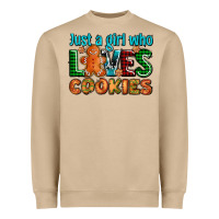 Just A Girl Who Loves Cookies Heavyweight Sweatshirt | Teevron
