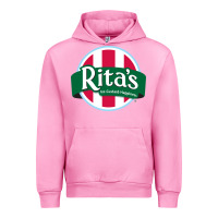 Fuchsia Pink Rita's Italian Cafe Urban Hoodie - artisFamous
