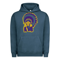 Pigment Midnight Navy Haskell Indian Nations College Urban Hoodie - artisFamous