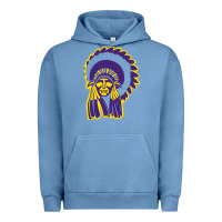 Pigment Pebble Blue Haskell Indian Nations College Urban Hoodie - artisFamous