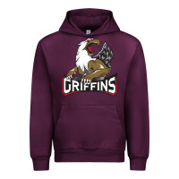 Mauve Wine The Griffins, Grand Rapids Urban Hoodie - artisFamous