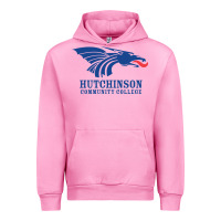 Fuchsia Pink Hutchinson Community College Urban Hoodie - artisFamous