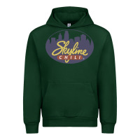 Forest Green Skyline Chili Resto Urban Hoodie - artisFamous