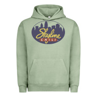 Pigment Oil Green Skyline Chili Resto Urban Hoodie - artisFamous