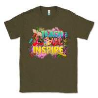 Army Green teach love inspire Classic Tee - CowGirlArtShop