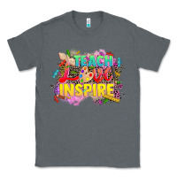 Charcoal Heather teach love inspire Classic Tee - CowGirlArtShop