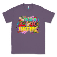 Lavender teach love inspire Classic Tee - CowGirlArtShop