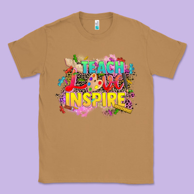 Teach Love Inspire Classic Tee Designed By Cowgirlartshop