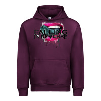 Mauve Wine falling in reverse ban drock Urban Hoodie - artisFamous