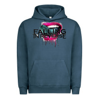 Pigment Midnight Navy falling in reverse ban drock Urban Hoodie - artisFamous