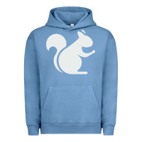Pigment Pebble Blue squirrel Urban Hoodie - artisFamous