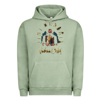 Pigment Oil Green jimi hendrix Urban Hoodie - artisFamous